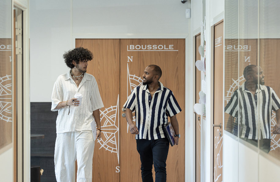 Couloir et salles signees du CFA
